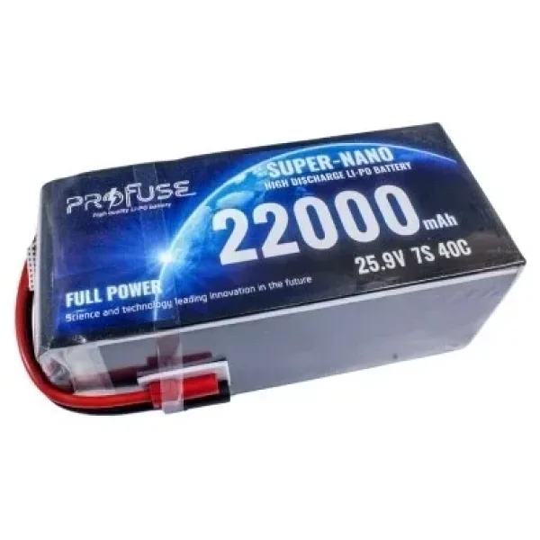 25.9V 7S 22000mAh 40C Lipo Batarya