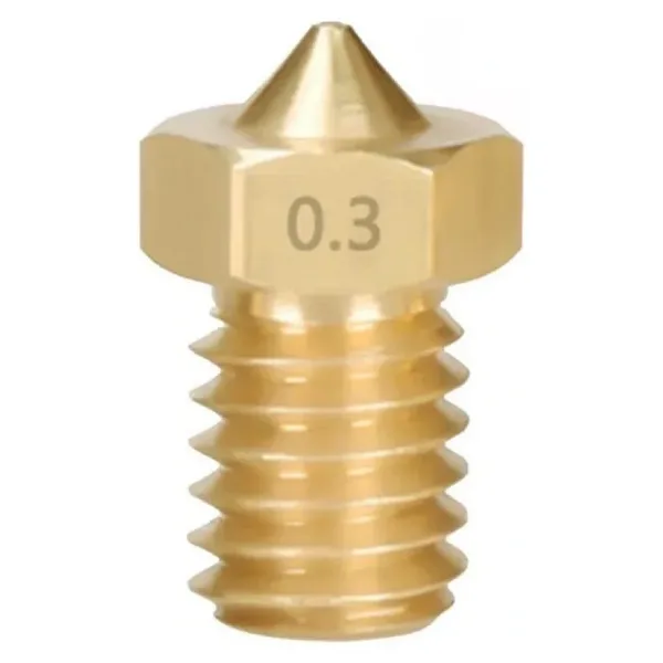 3D Yazıcı-Printer M6 1.75mm / 0.3mm V5-V6 Pirinç Nozzle