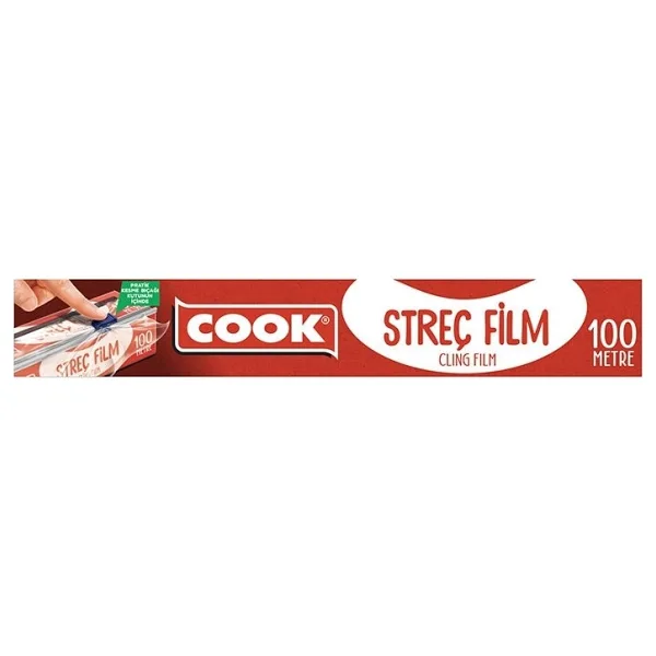 4 ADET Cook Streç Film 100 Metre Kesme Bıçaklı