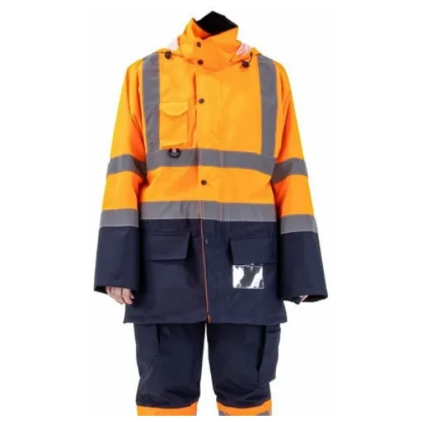 5+1 OXFORD PARKA- İÇİ ÇIKMALI KABAN TURUNCU-LACİVERT