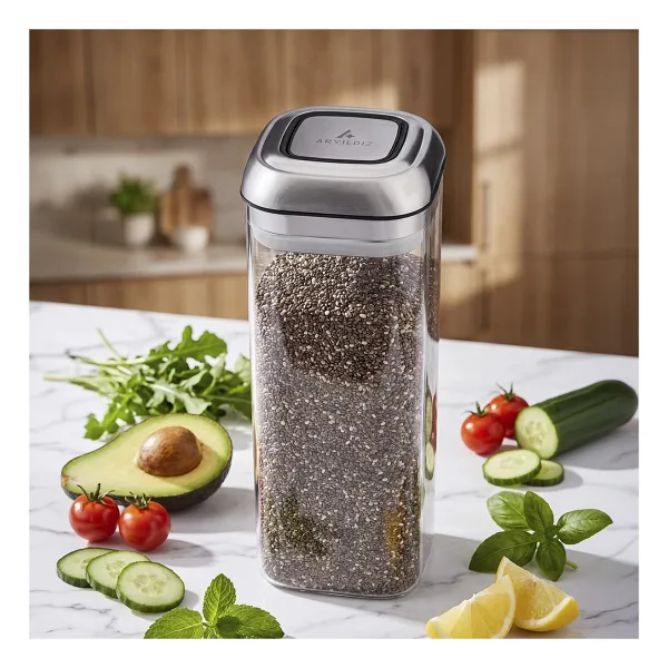 Aryıldız Steel 1450 ml Cam Saklama Kabı