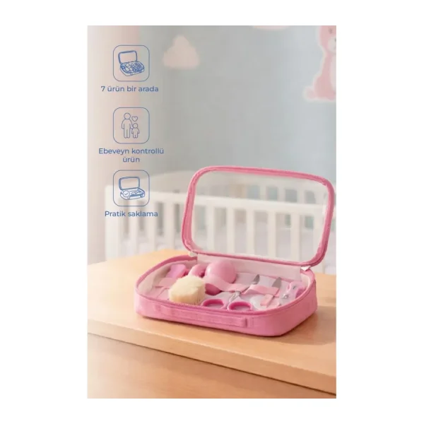 Babyjem 7'li Pembe Bebek Bakım Seti