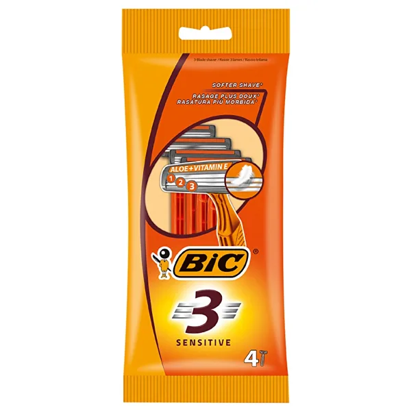 Bic 3 Sensitive Kullan At 4'lü Tıraş Bıçağı