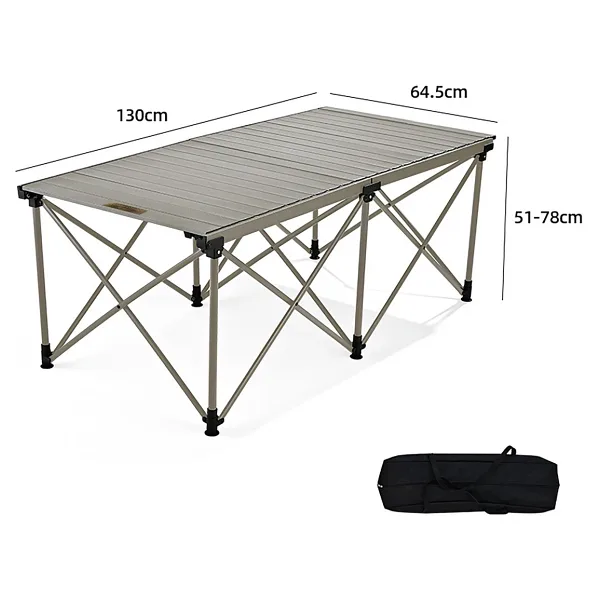 Campfesto Horizon 130x64.5 cm Alüminyum Katlanır Kamp Masası