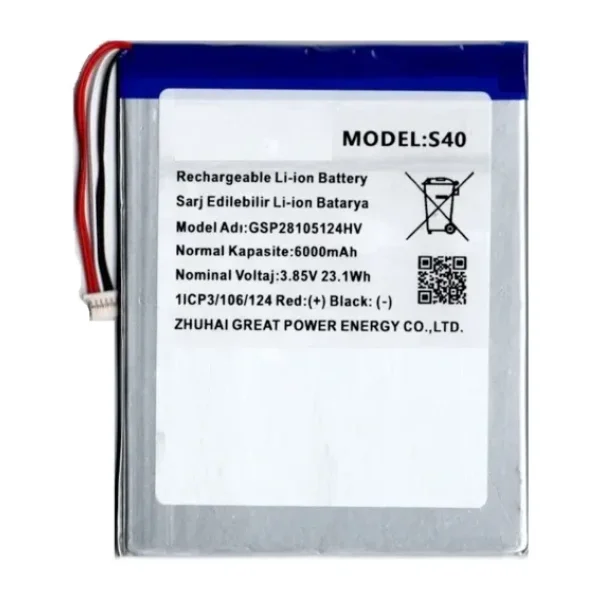 Casper Via S40 L40 Tablet İçin Batarya Pil 6000 Mah