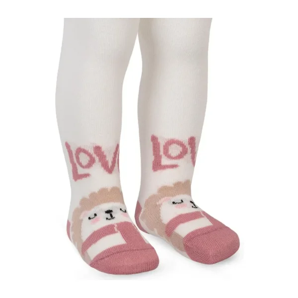 Civil Baby Love 6- Bebek Kız Külotlu Çorap - Ekru 6 Ay