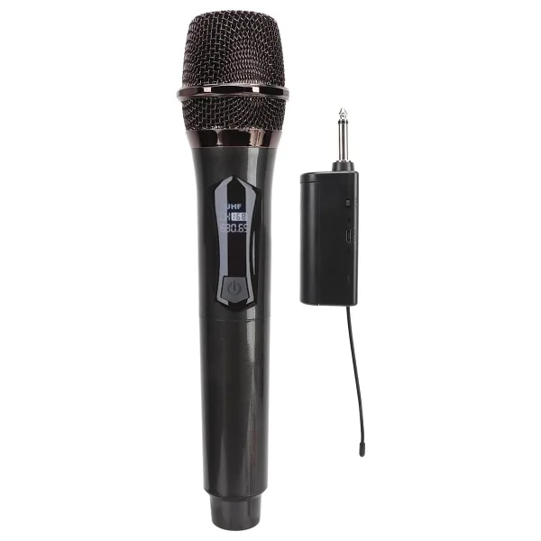 Coverzone Kablosuz Karaoke Mikrofonu 6.35mm Amfi hoparlör İçin ve Sahne Performansı Çok Amaçlı Aktiviteler İçin Tak ve Çalıştır Kablosuz Mikrofon Dış Mekan Kullanıma Uygun WN03(Tekli Mikrofon)