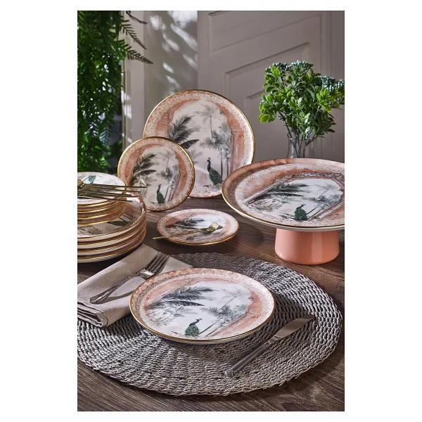 Fecra Peacock 19 Parça Pasta Takımı