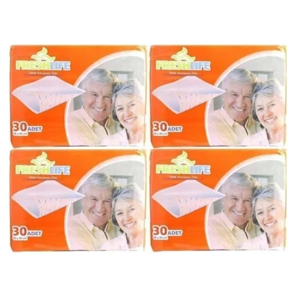 Freshlife 60x90 Cm Yatak Koruyucu Örtü 4 Paket 120 Adet Freshlıfe