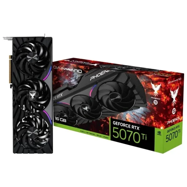 Gainward RTX 5070 TI Phoenix-S NE7507T019T2-GB2031K 256 Bit GDDR7 16 GB Ekran Kartı