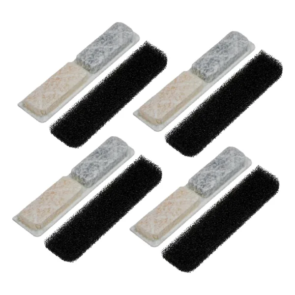 GOBYPET Kedi Su Sebili Filtre Kartusu 4'lu Set Aktif Karbon Yedek Filtre Otomatik Kedi Su Sebili Uyumlu