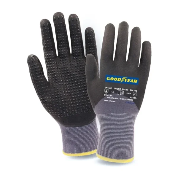 Goodyear 20-875 Noktalı Köpük Nitril Palm Kaplı Eldiven No:10 (XL)