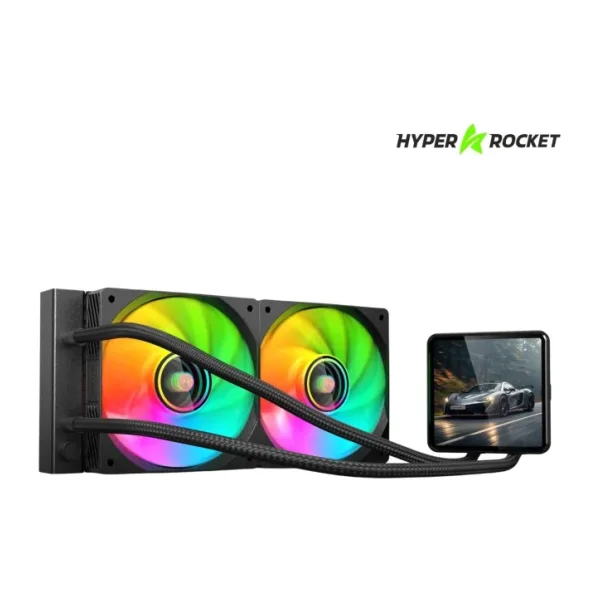 Hyper Rocket 240MM Argb WL240L040 Siyah 4 Inç LCD Versiyon Cpu Işlemci Sıvı Soğutucu