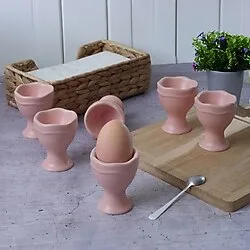 Keramika Mat Açık Pembe Juliet Yumurtalık 07 Cm 6 Adet