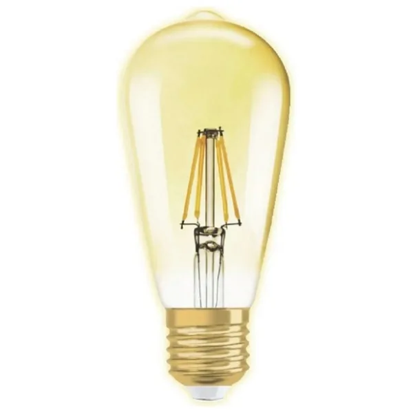 Ledolet Flament Ledolet 6W 2700K ST64 LED Ampul Kırılmaz Gövde Dim Edilebilir - Sarı