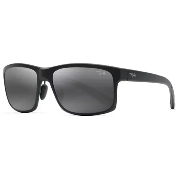 Maui Jim MJ0439S 001(2M) 58 Polarize Erkek Dikdörtgen Siyah Kemik Güneş Gözlüğü