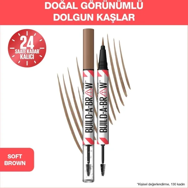 Maybelline New York Build a Brow 2 in 1 Kaş Kalemi ve Jeli