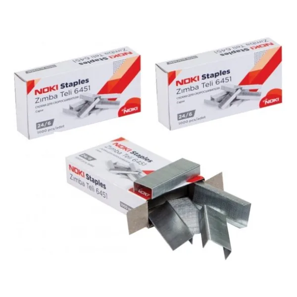 Noki Büyük Zımba Teli No:24/6 1000'li X 3 Paket