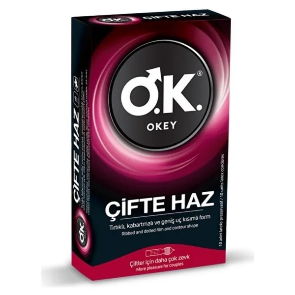 Okey Çifte Haz 10'lu Prezervatif
