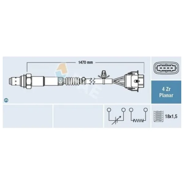 OKSIJEN SENSORU VECTRA C SIGNUM Z22YH ( P2 ) - FAE 77422