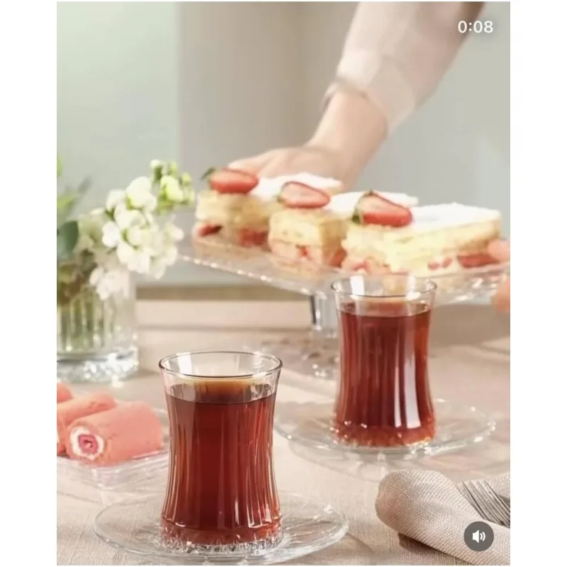 Paşabahçe Elysia Çay Bardağı Çay Takımı Seti 12 Parça Çay Seti 6 Kişilik