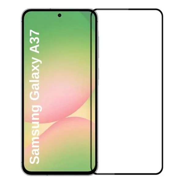 Powerfox Samsung Galaxy A37 Uyumlu Kırılmaz Cam Tam Kaplayan Hd Plus Antistatik Kristal Serisi Ekran Koruyucu