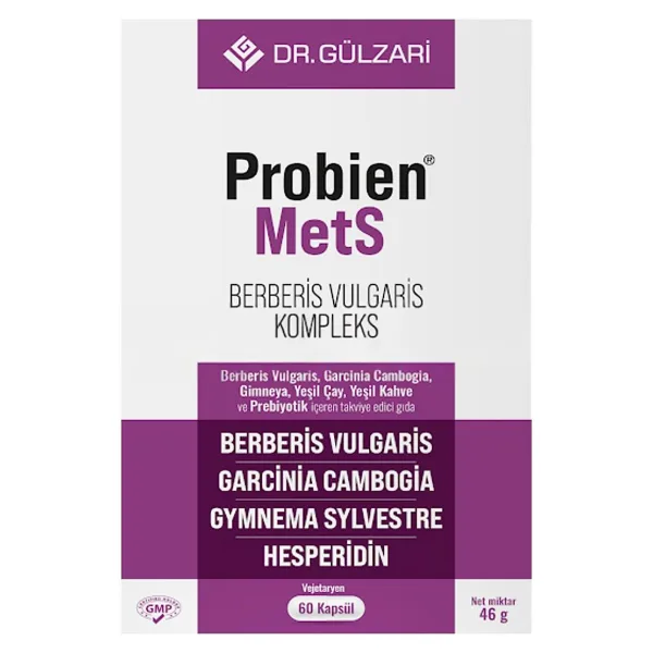 Probien Mets Berberis Vulgaris Kompleks 60 Kapsül