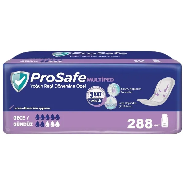 Prosafe Multiped Gece Gündüz 7 Damla 12'li 24 Adet Mesane Pedi
