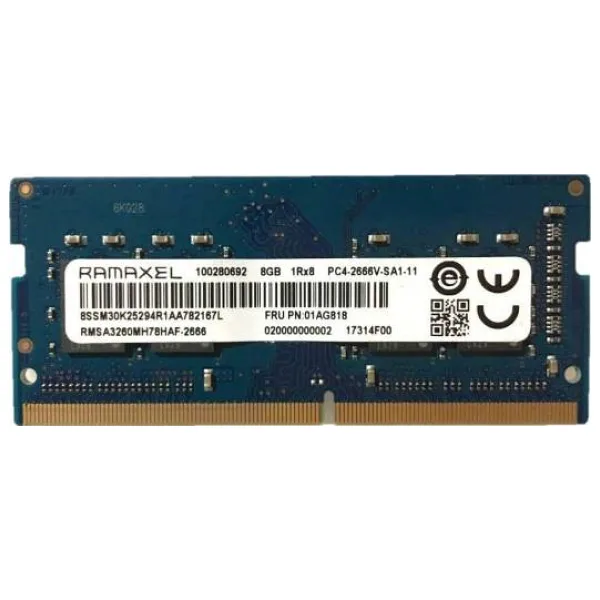 RAMAXEL PC4-21300 8GB 2666MHz DDR4 Ram (RMSA3260ME78HAF)