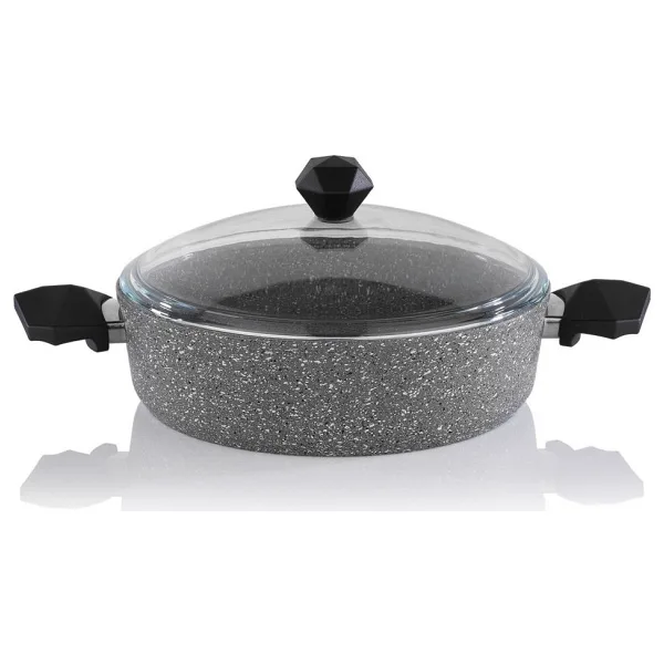 Schafer Cory 30 cm Basık Granit Tencere