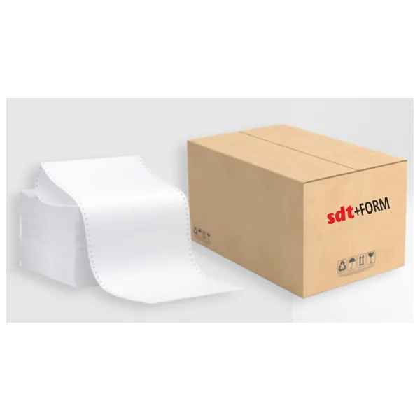 SDT Sürekli Form Kağıdı 11X24 1 Nusha 70 Gr. Tam Boy 2000 Ad. - Beyaz - 2000 Adet