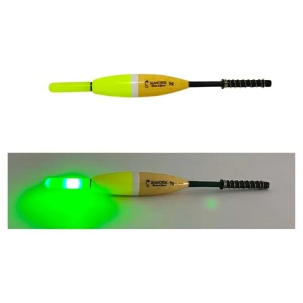 Sea Horse Hassas Işıklı 5Gr Yaylı Yeşil Şamandıra 1 Pil Hediye
