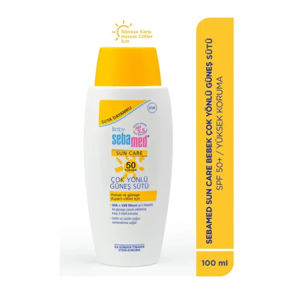 Sebamed Sun Care Çok Yönlü Koruyucu 100 ml 50 Faktör Bebek Güneş Sütü