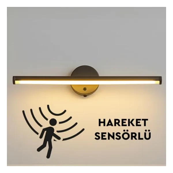 Sök-Tak Sensörlü Günışığı Yapışkanlı Pilli Led Aplik 38cm