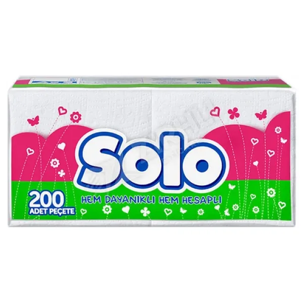 Solo Peçete 200 Lü 4 Adet