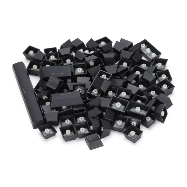 SPELT 108 Tuş Universal Mekanik Klavye Tuş Takımı Kapağı Keycap Siyah US Layout İngilizce Dizilim