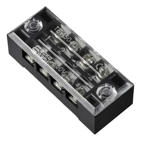 TB-1504 4P Çift Sıra Terminal Blok - 600V 15A