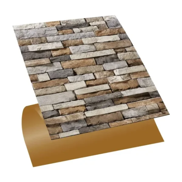 Tink Kendinden Yapışkanlı Geometrik Taş Desenli Pvc Karo 30X30 cm (33 Adet) 3 M2