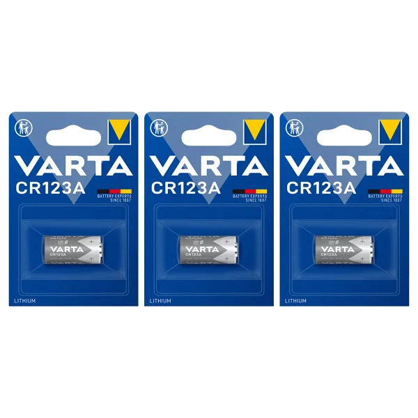 Varta CR123A 3V 3'lü Lityum Pil