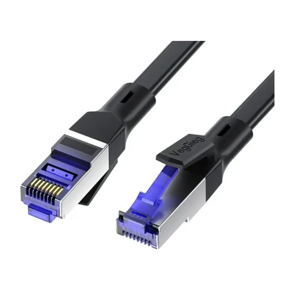 Veggieg Cat7 10gbps Gigabit 600mhz Ftp Rj45 Flat Ethernet Kablosu 10 Metre