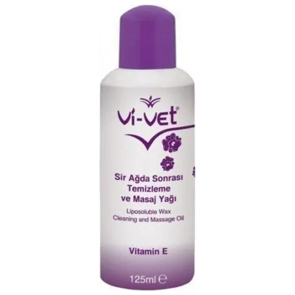 Vi-Vet Ağda Sonrası Temizleme Ve Masaj Yağı E Vitamini 125 ml 1 Adet
