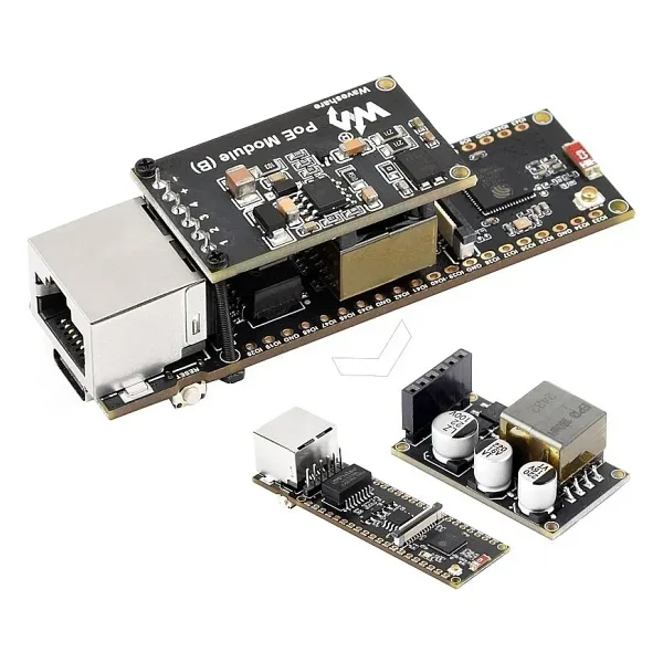 Waveshare ESP32-S3 PoE ETH Ethernet Geliştirme Kartı - Wi-Fi, Bluetooth ve PoE Modülü Dahil