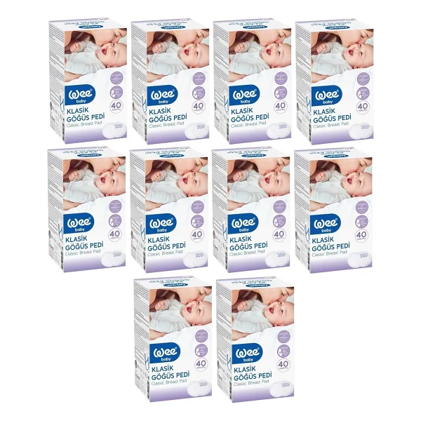 Wee Baby Klasik 40'lı 10 Paket Göğüs Pedi