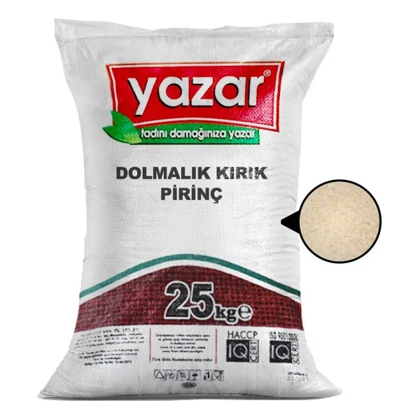 Yazar 25 kg Dolmalık Kırık Pirinç