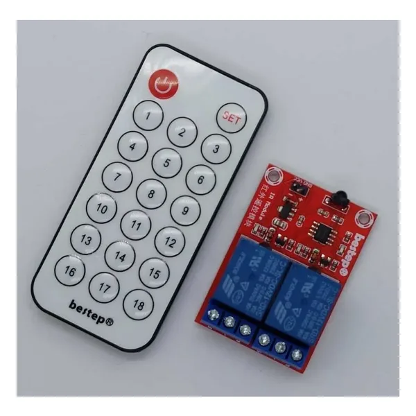 2 Kanal IR Kumandalı Röle Kartı 12 Volt