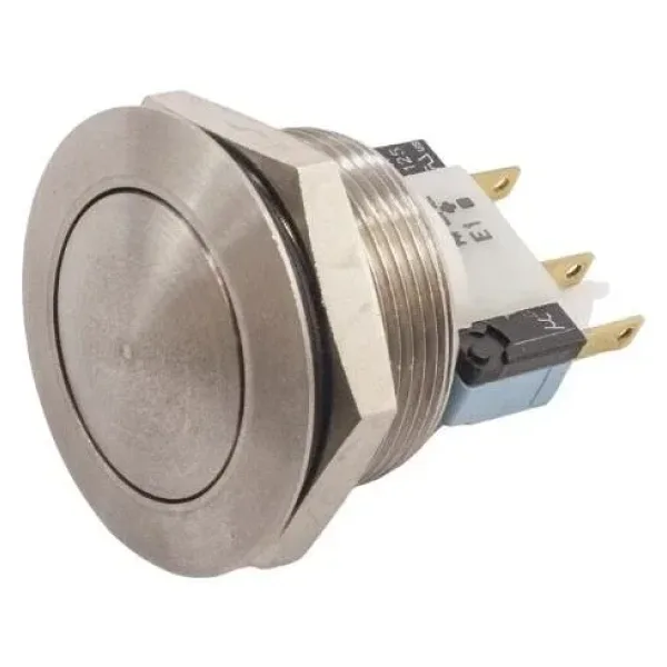 24mm Düz Yaylı Metal Buton - AV24LB404