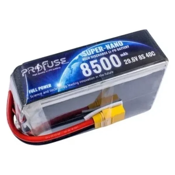 29.6V 8S 8500mAh 40C Lipo Batarya