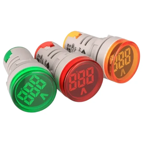 AD22-22V 22mm Dijital Voltmetre 20-500V AC Kırmızı