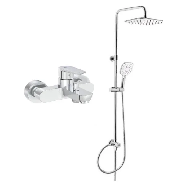 Artema Flow Round Banyo Batarya + Artema A45787 LS20 Joy 3S Robot Duş Takımı Krom