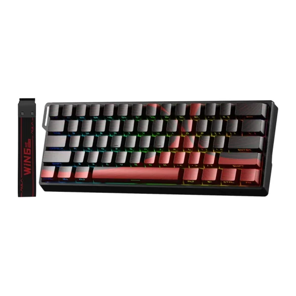 Aula WIN60 HE Max Kırmızı RGB %65 TKL Wing Chun Magnetic Switch Kablolu Mekanik Oyuncu Klavyesi